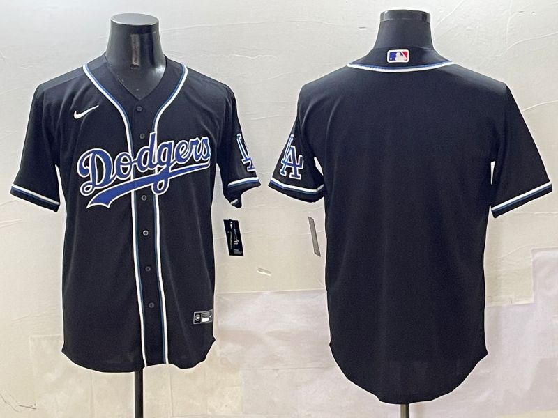 Men Los Angeles Dodgers Blank Black Three generations Nike 2025 MLB Jersey style 1->los angeles dodgers->MLB Jersey